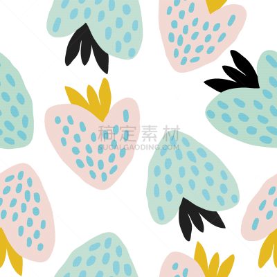 四方连续纹样,淡雅,浆果,鸡尾酒,自然,粉色,清新,食品,图像,装饰