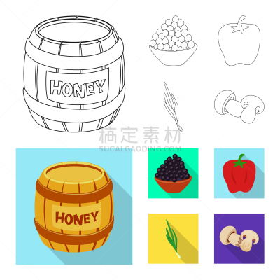 商品,图标集,蔬菜,菜单,清新,香料,食品,设计,尝,烹调
