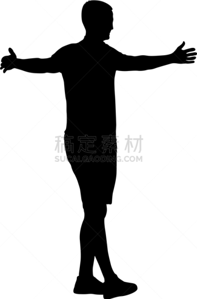 男人,白色,黑色,张开手臂,成年的,头发,学生,人,形状,概念
