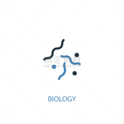 生物学,概念,蓝色,计算机图标,简单,数字2,分离着色,白色,健康保健,生病