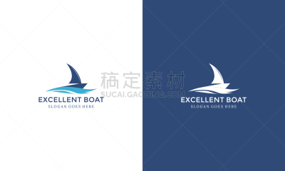 minimalist boat logo