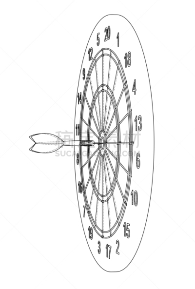 箭,靶子,不完全的,轮廓,创造力,商务,概念,准确,休闲
