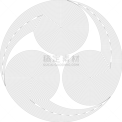 矢量,黑白图片,几何形状,漩涡形,图像