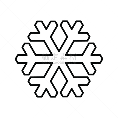 雪花,绘画插图,分离着色,线图标,白色背景,矢量,寒冷,华丽的,事件,圣诞装饰物