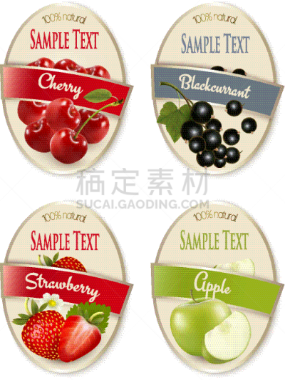 水果,标签,草莓,浆果,饮料,清新,食品,维生素,布置,行动