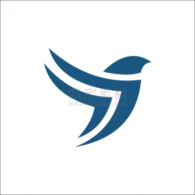 bird abstract logo template