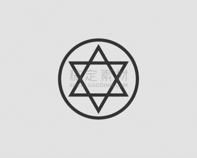 大卫王之星,数字6,图标,尖利,大卫,星形,耶路撒冷,传统,几何形状