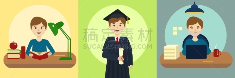 人,小路,动画片,新生活,教科书,计算机,办公室职员,教育,工作,分娩