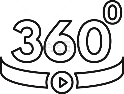 轮廓,计算机图标,时尚,圆形,商务,技术,VR360,网络空间,电子行业