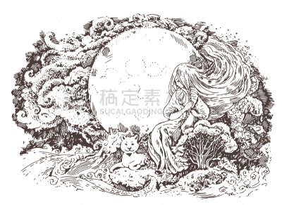 头发,女孩,夜晚,幻想,发型,可爱的,闪亮的,自然美,非凡的,梳头