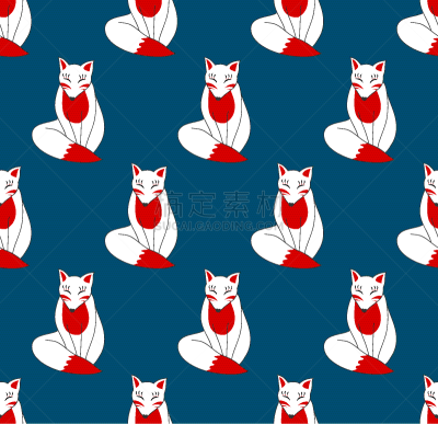 狐狸,颐堤港,蓝色背景,可爱的,白色,亚洲,自然,红色,图像,魔鬼