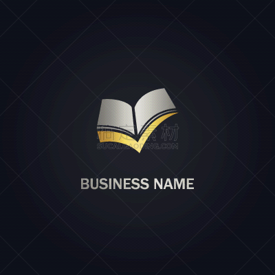 open book gold logo