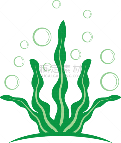 seaweed logo template icon