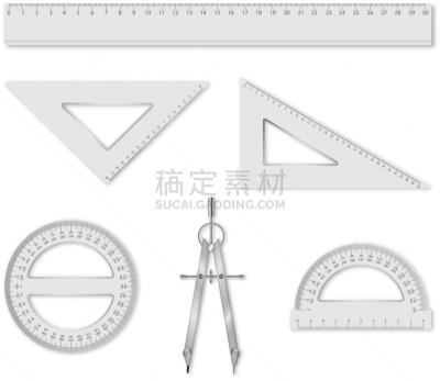 三角板,量角器,尺,个人随身用品,几何学,分离着色,组物体,罗盘,重返校园,厘米