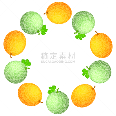 有机食品,健康生活方式,绘画插图,式样,卡通,矢量,留白,白兰瓜,浆果,甜食