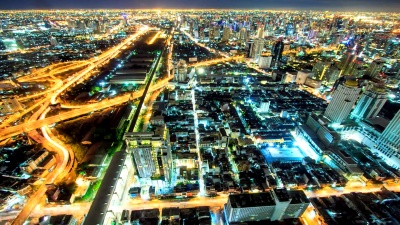 现代城市生活背景下的公路延时摄影