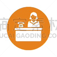 大厅,办公室,前台,计算机图标,橙色,商务,人际关系,银行柜台,服务