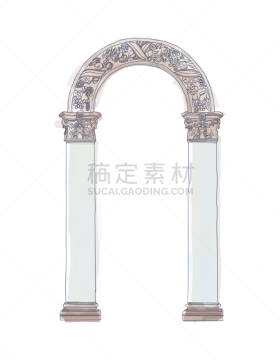 摆拍,爱奥尼亚式,科林斯式,乱画,拱门,分离着色,华丽的,建筑外部,装饰