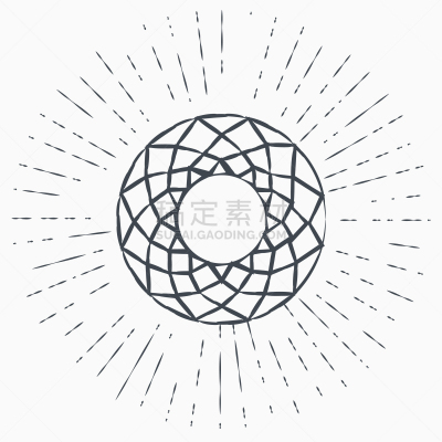 分离着色,图标,钻石,白色背景,华贵,模板,品牌名称,复古