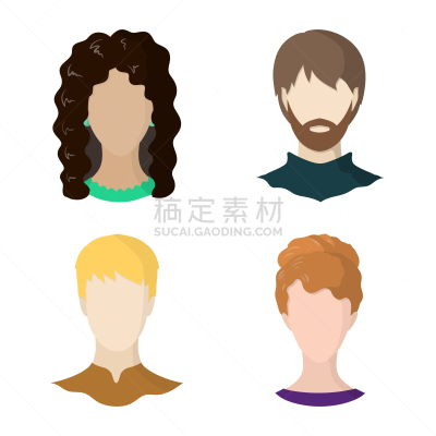 标志,人造模特,头像,专业人员,肖像,女人,头发,发型,金色头发,布置