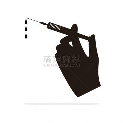 矢量,绘画插图,计算机图标,针,概念,一次性物品,唱机针,背景分离,药,塑胶