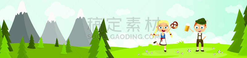 啤酒节,男人,椒盐饼干,女人,啤酒,水壶,传统,事件,裤子,啤酒馆