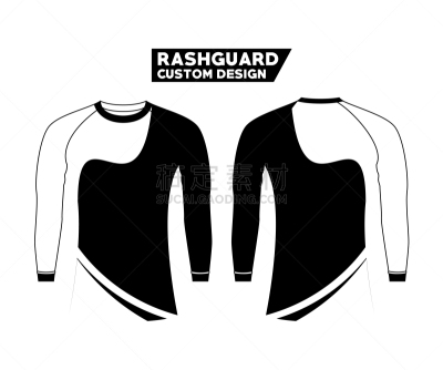 rashguards concept black white modern style