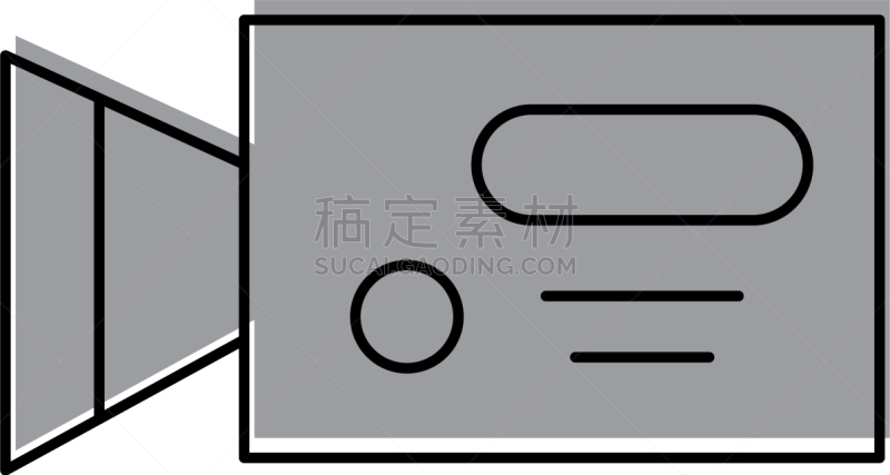 分离着色,电视摄像机,图标,过时的,创造力,传媒,技术,工业,图像,传播