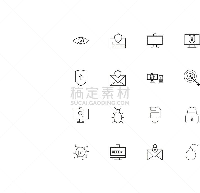 轮廓,直的,计算机图标,网上交友,安全,软盘,矢量,计算机,挂锁,搜寻