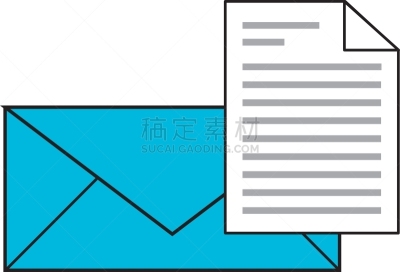 信函,信封,分离着色,传媒,商务,电子邮件,文档,联系,通信