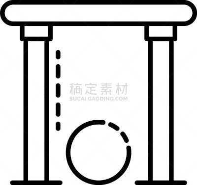 槌球戏,大门,轮廓,计算机图标,高雅,球体,接缝,休闲,击打