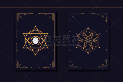 矢量,塔罗牌,动物手,黄金,品牌名称,式样,灵性,水晶,指导,读书