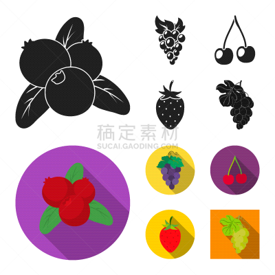 分离着色,水果,浆果,一个物体,符号,秋天,红色,清新,图像,收集