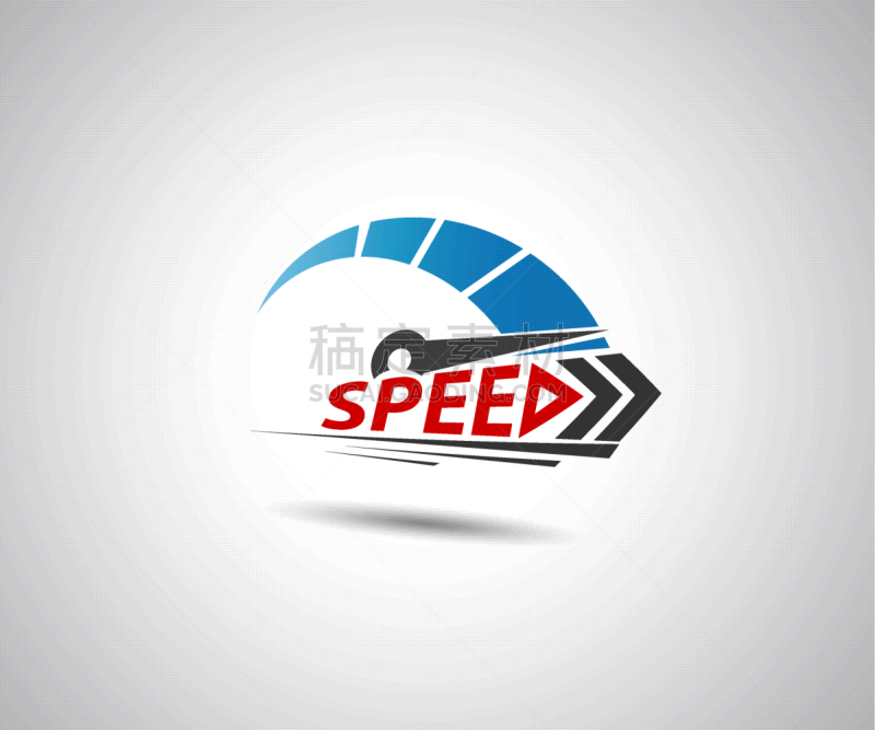 speed logo racing event with main elements of