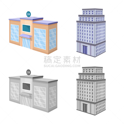 建筑业,商务,砖,环境,现代,餐馆,建筑,城市,分离着色