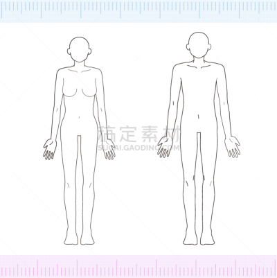 全身像,美,男性,正面视角,健康保健,女性,线条,腿,除痣,医疗图