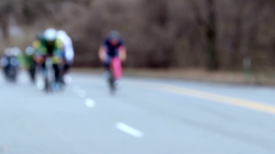 慢动作公路自行车赛
