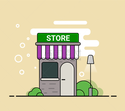 商店,时尚,漫画,分离着色,商务,建筑外部,外立面,房屋,城镇,设计