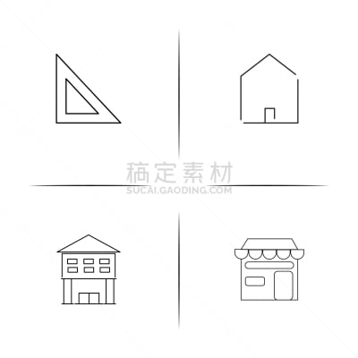 直的,建筑业,计算机图标,建筑体,矢量,三角板,图书馆,标志,商店,石洞壁画