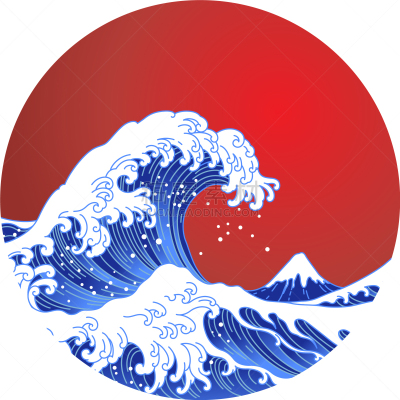 波浪,日本,非凡的,东方人,太阳,形状,华丽的,传统,寿司,菜单