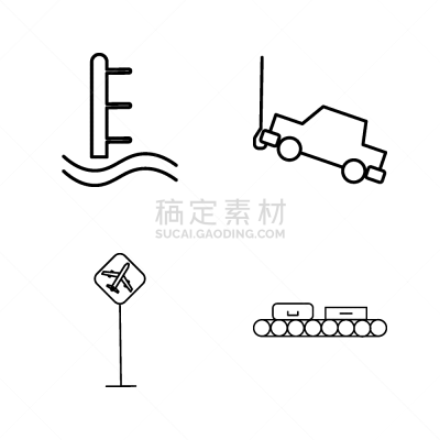 直的,图标集,矢量,传送带,行李,图像,标志,机场,石洞壁画,运输
