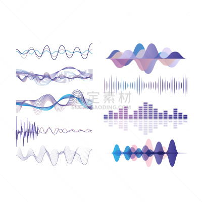 声波,音频混合器,数字化显示,舞台,放音设备,插画,传媒,音乐,交流,收集