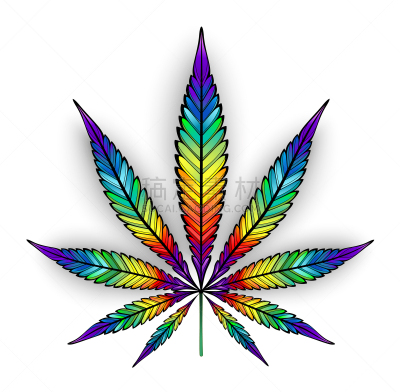 彩虹,叶子,健康保健,替代医药,背景分离,药,概念象征,另类生活方式,模板,草