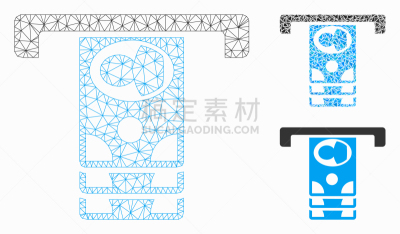 铁丝网,模型,一个物体,形状,几何形状,三角形,商务,移开