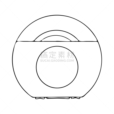 牙线,轮廓,分离着色,家庭生活,浴室,黑色,矢量,口腔卫生,卫生,清洗
