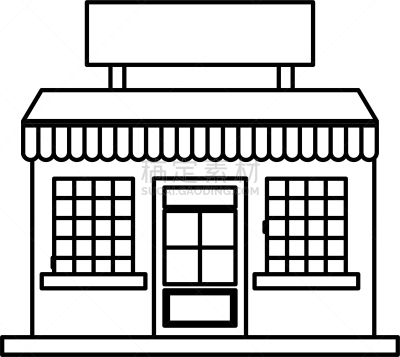 分离着色,商店,建筑业,图标,信息图表,商务,建筑外部,外立面,房屋,城镇