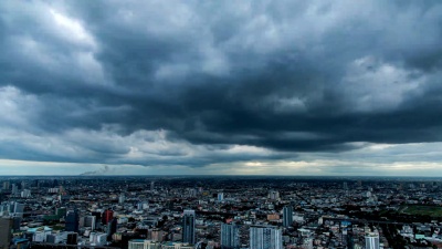   Timelapse 城市中的风暴