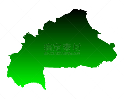 布基纳法索,分离着色,矢量,绿色,图像