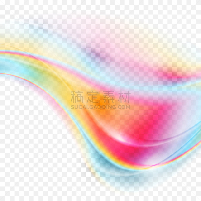 荧光色,色彩鲜艳,背景,透明,抽象,波形,背景分离,橙色,模板,现代