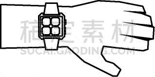 技术,手,表,分离着色,商务,高雅,华贵,腕表,图像,联系